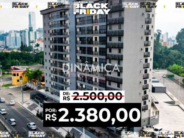 Apartamento com 1 quarto para alugar no Centro, Blumenau , 44 m2 por R$ 2.380