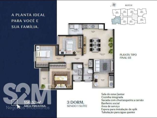 Campos Elíseos - Apartamento com 3 quartos à venda na Agronômica