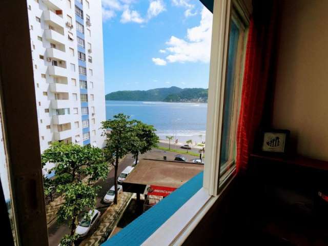 Apartamento living  com vista maravilhosa em São vicente.