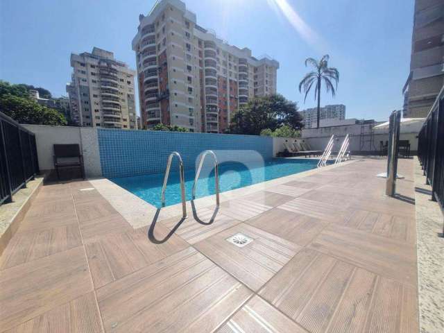 Cobertura duplex, prédio novíssimo, 3 qts, suite, piscina, terraço, metrô Uruguai!