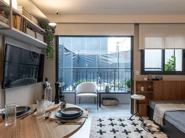 Confortável apartamento tipo  para venda com 1 quarto, 26m²