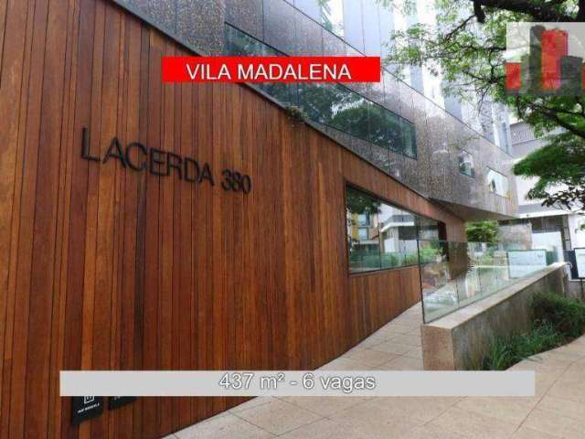 Laje Corporativa em R. Sen. César Lacerda Vergueiro, 380 - Sumarezinho, 437 m², 6 vagas, Ed. Lacerda