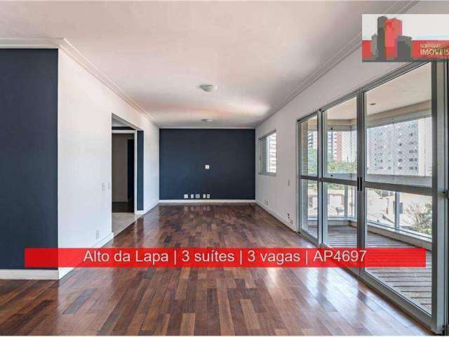 Apartamento R. Dr. José Elias, 227 - Alto da Lapa, 144m², 3 sts, 3 vgs, Páteo das Artes