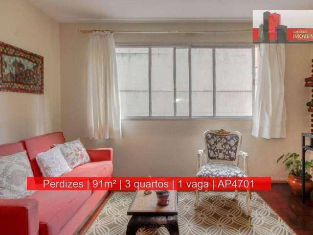 Apartamento R. Iperoig, 742 - Perdizes, 91m², 3 dorms, 1 vg, Edifício Itai