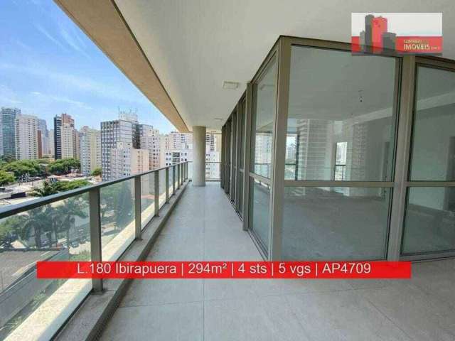 Apartamento de 294m², 4 suítes, 5 vagas, R. do Livramento, 83 - Vila Mariana, Edifício I.180 Ibirapuera