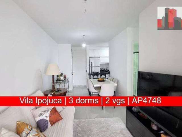 Apartamento de 70m², 3 quartos, 2 vagas, Praça Monsenhor José Maria Monteiro, 82 - Vila Ipojuca, Oxy