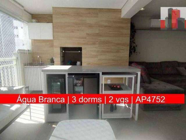 Apartamento Av. Marquês de São Vicente, 2860 - Água Branca, 103m², 3 dorms, 2 vgs, Cond. Marquês