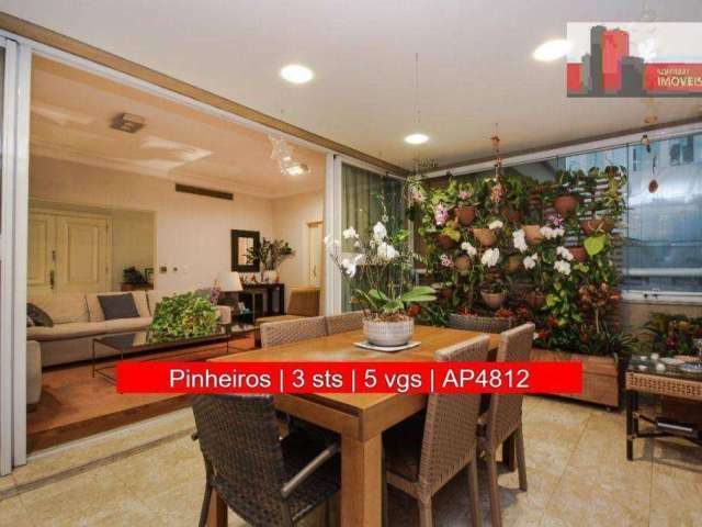 Apartamento 3 suítes, 264m², Av. Dra. Ruth Cardoso, 4797 - Pinheiros - Praça Villalobos