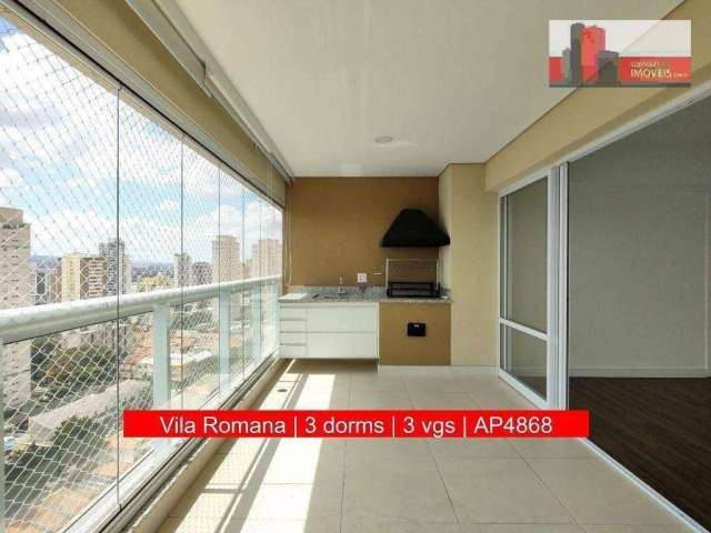 Apartamento R. Tito, 1062 - Vila Romana, 89m², 3 dorms, 3 vgs, Vivante