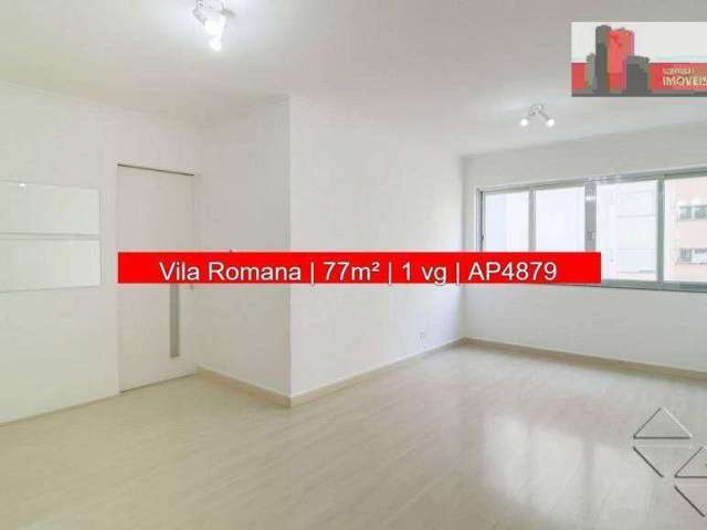 Apartamento Rua Duílio, 529 - Vila Romana, 77m², 3 quartos, 1 vaga