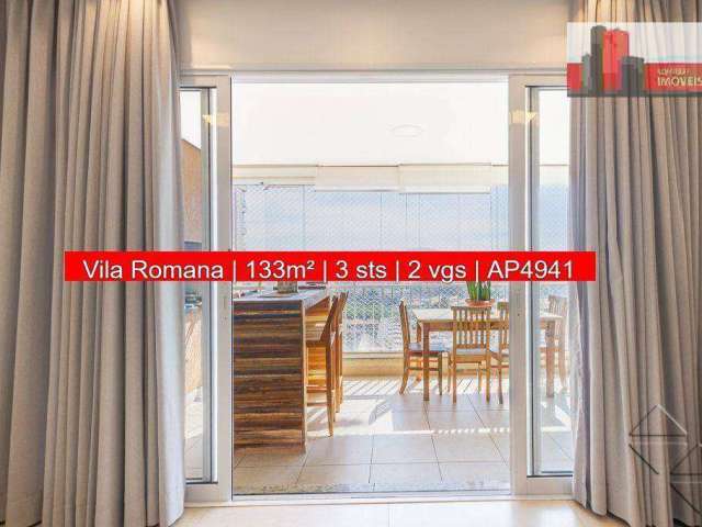 Apartamento Rua Faustolo, 1450 - Vila Romana, 3 sts, 2 vgs, Atelier Aquarela