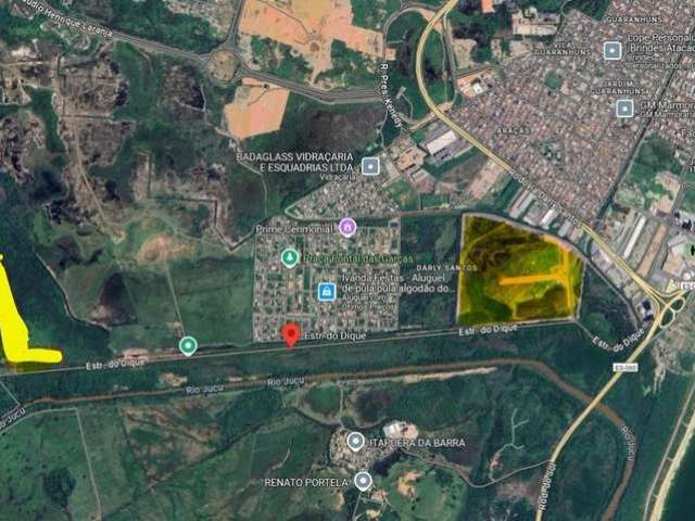 Área com 86. 250 m²  a venda na Estrada do Dick em Gaivotas