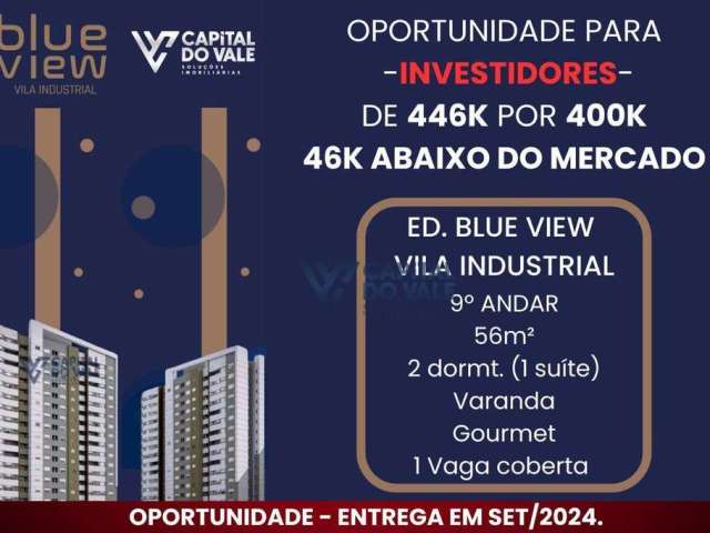 Apartamento com 2 dormitórios à venda, 56 m² por R$ 400.000,00 - Vila Industrial - São José dos Campos/SP