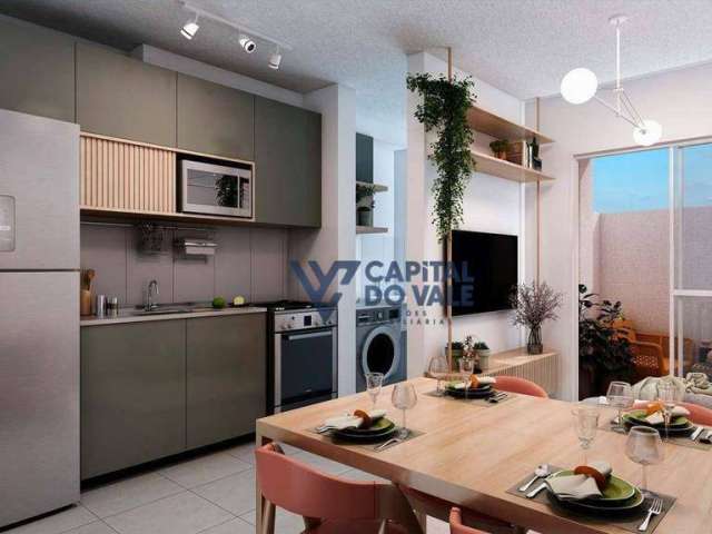 Apartamento com 2 dormitórios à venda, 36 m² por R$ 253.990,00 - Residencial Bosque dos Ipês - São José dos Campos/SP