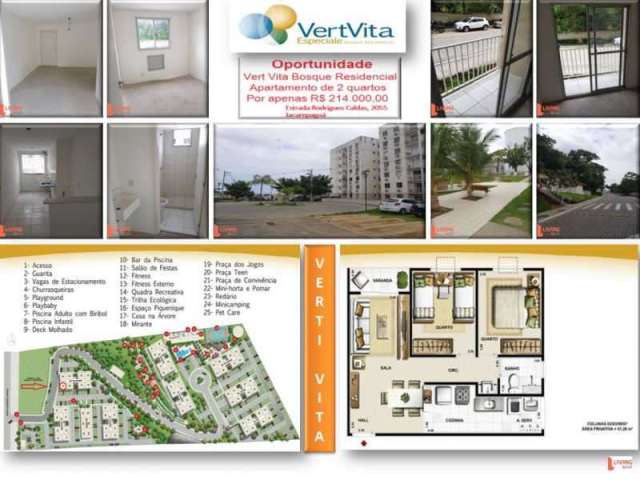 Apartamento com 2 quartos à venda na Estrada Rodrigues Caldas, Taquara, Rio de Janeiro, 56 m2 por R$ 214.000