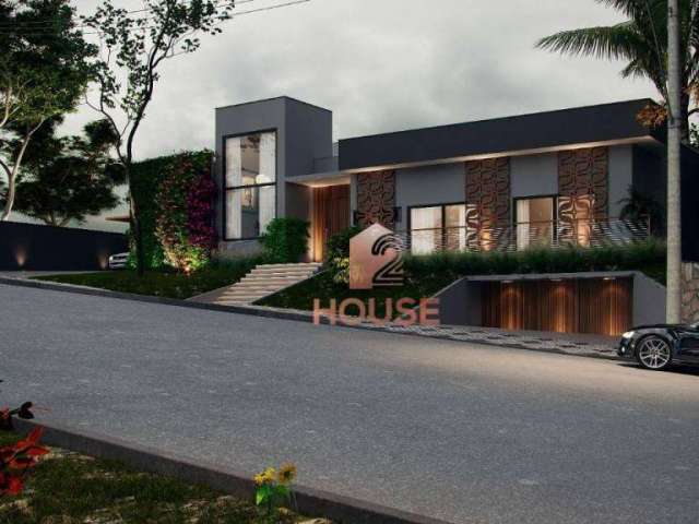 Casa com 4 dormitórios à venda, 1050 m² por R$ 4.200.000,00 - Condomínio Verdes Lagos - Arujá/SP