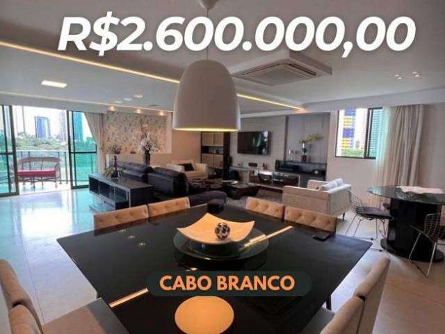 Apartamento para venda com 216 metros quadrados com 3 quartos em Cabo Branco - João Pessoa -