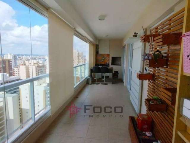 'Lindo apartamento de 157m², 22º andar, com 3 suítes e varanda gourmet em condomínio clube completo!'