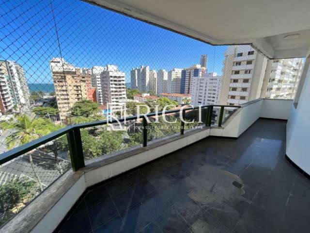 Grandioso apartamento com churrasqueira na varanda, 4 suítes, vista mar no embaré !!!