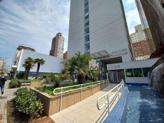 Apartamento com 1 dormitório para alugar, 32 m² por R$ 1.800,00/mês  + taxas - Centro - Curitiba/PR