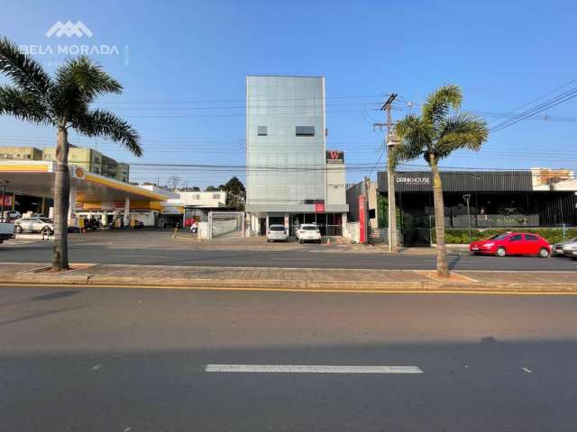 Sala comercial com 154,24m  pra locação - no centro de pato branco