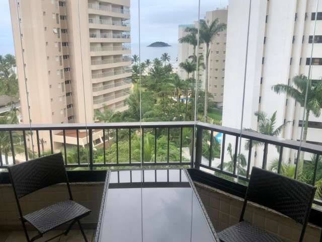 Apartamento  pé na área com dois dormitórios (sendo uma suíte), 02 vagas com vista para o mar. Riviera de São Lourenço/SP