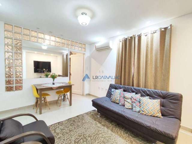 Apartamento proximo a praia com 1 dormitório à venda, 46 m² por R$ 435.000 - Gonzaga - Santos/SP