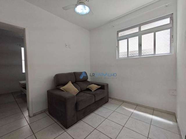 Apartamento com 1 dormitório para alugar, 45 m² por R$ 2.700/mês - Gonzaga - Santos/SP