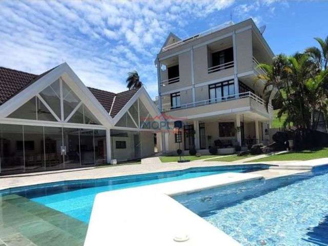 Casa em Atibaia, Condomínio Flamboyant, 1.438m² de terreno portaria e rondas 24