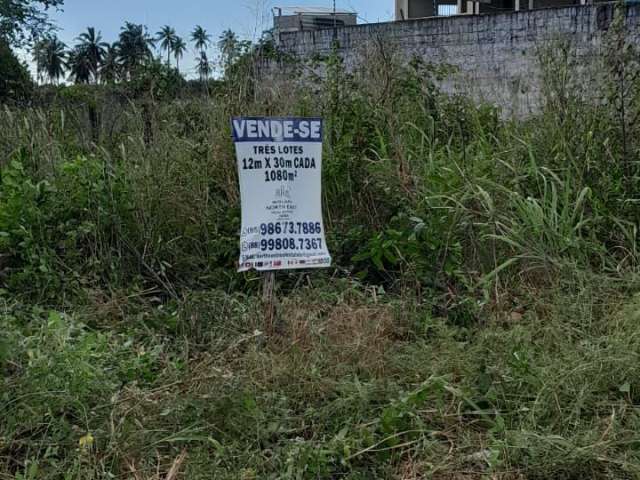 Vende - se 3 lotes Conjugados na Colônia de Férias do Pecém  - Cada um 12x30