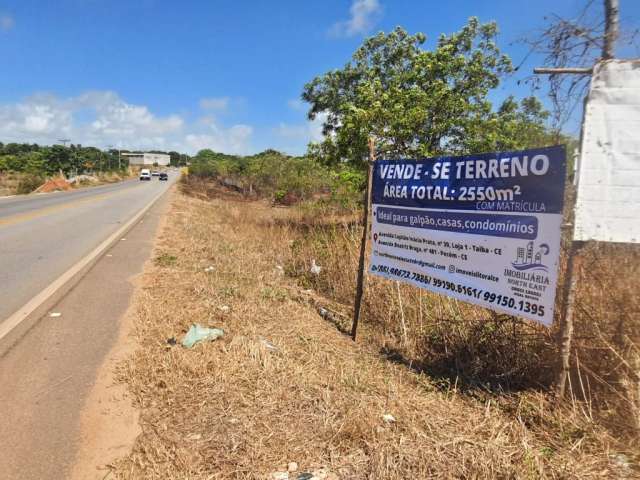 Terreno á Venda na Estrada Principal em Matões - Na divisa entre Pecém e Caucaia