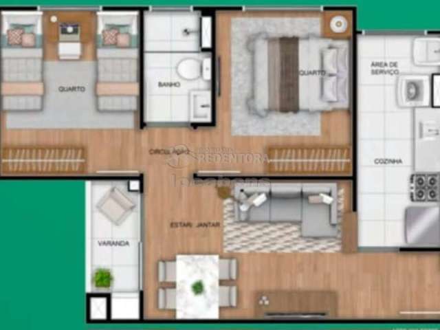 Apartamento Residencial 02 Dormitórios - Parque Rio Liri