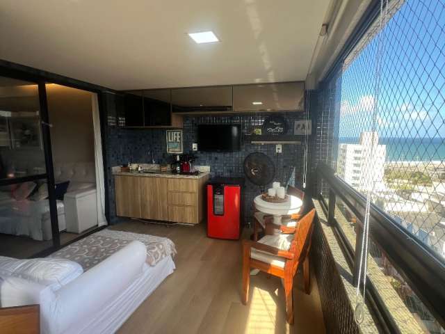 Costa Azul Apartamento 84 m²,  2/4, uma suíte, Vista mar,  varandão gourmet