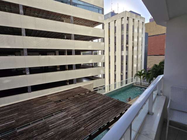 Excelente apartamento 1/4  porteira fechada no Caminho das Árvores, 45 m2, 1 vaga, ótima localização, varanda