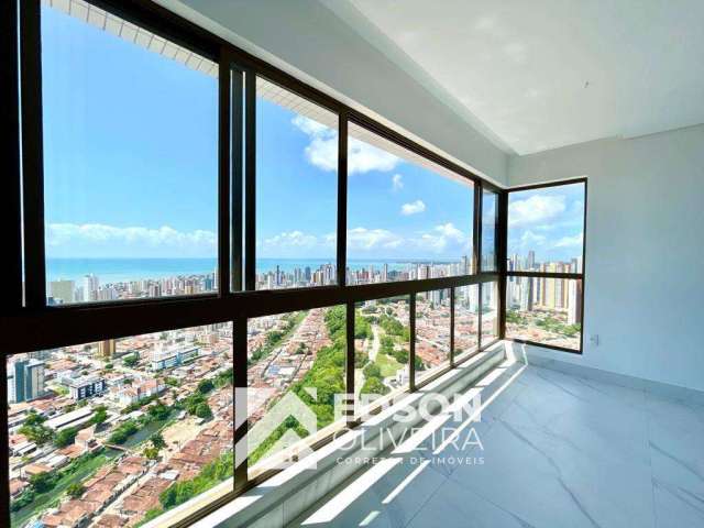 Apartamento com 3 suítes + dce e com linda vista para o mar