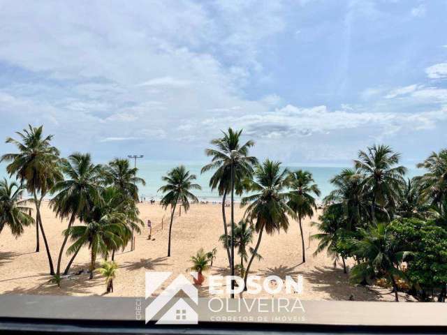 Cobertura frente mar na orla de cabo branco com vista definitiva