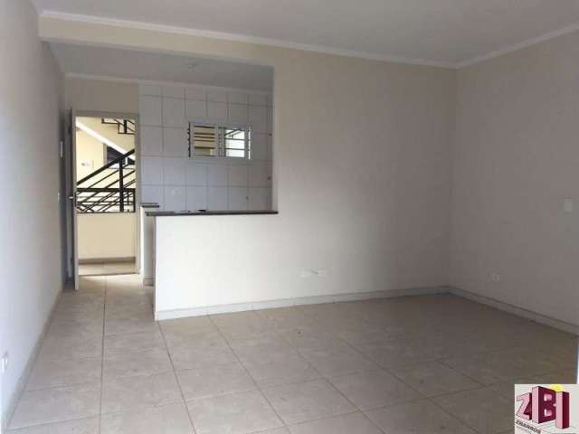 Apartamento tipo Kitnet, quarto e sala integrados, varanda, cozinha, lavanderia, wc.