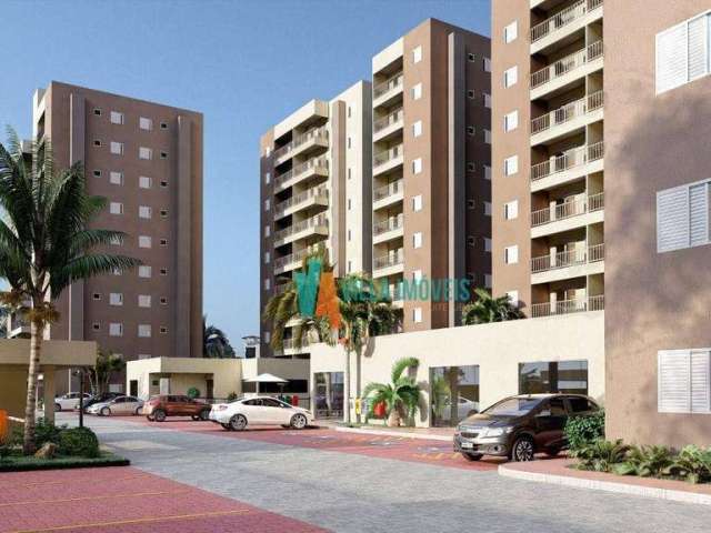 Apartamento com 2 dormitórios à venda, 56 m² por R$ 318.787,91 - Indaiá - Caraguatatuba/SP