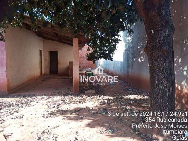 Casa com 1 dormitório à venda por R$ 58.000,00 - Prefeito José Moisés - Itumbiara/GO