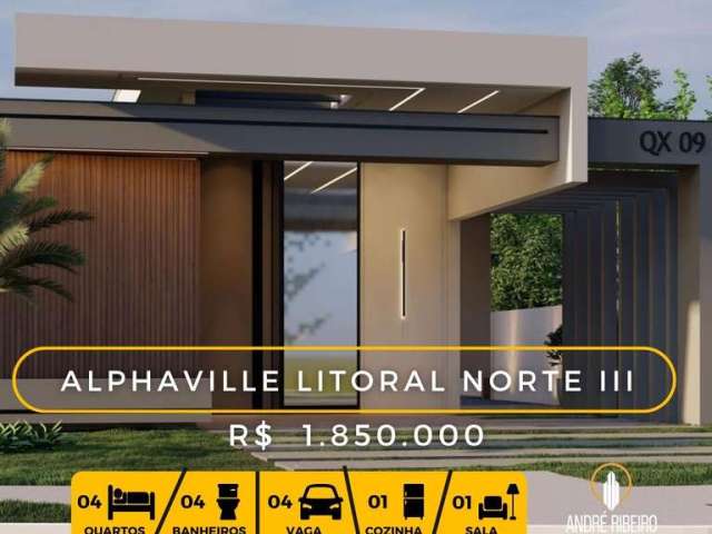 Apartamento para Venda em Camaçari, Alphaville (Abrantes), 4 dormitórios, 3 suítes, 4 banheiros, 4 vagas