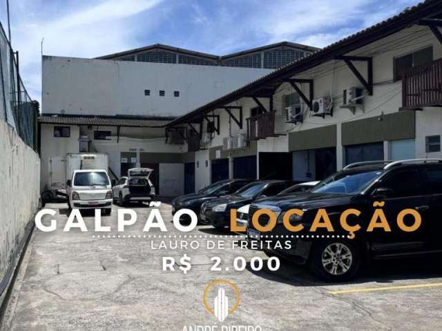 Galpão para Locação em Lauro de Freitas, Buraquinho, 1 banheiro, 2 vagas