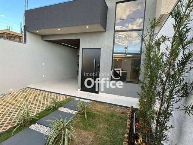 Casa com 3 dormitórios à venda, 105 m² por R$ 410.000,00 - Vida Nova - Anápolis/GO