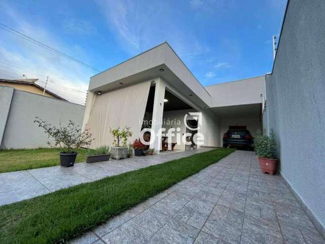 Casa com 3 dormitórios, sendo 2 suítes à venda, 141 m² por R$ 430.000 - Vila Jaiara - Anápolis/GO