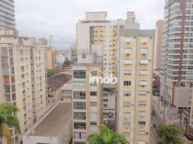 Apartamento com 3 dormitórios para alugar, 2 Banheiros, 87 m² - Gonzaga - Santos/SP