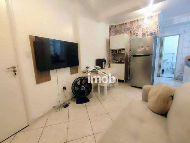 Apartamento com 1 dormitório à venda, 48 m²  - José Menino - Santos/SP