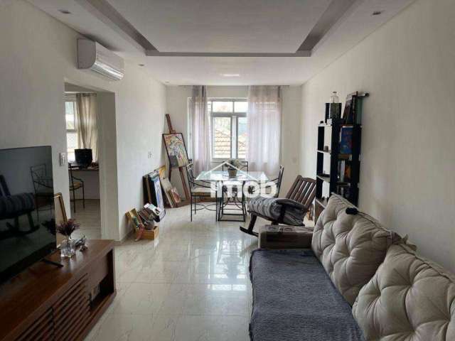 Apartamento com 2 dormitórios, garagem fechada,  à venda, 81 m² - Ponta da Praia - Santos/SP