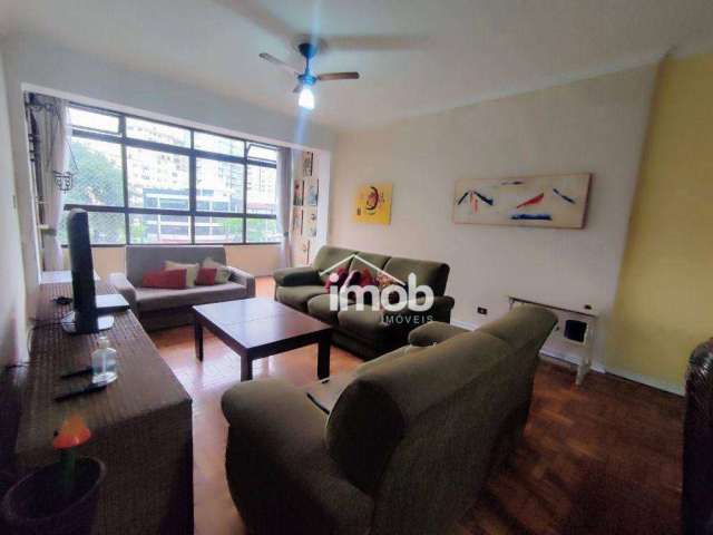 Apartamento com 3 dormitórios para alugar, 139 m² - Marapé - Santos/SP