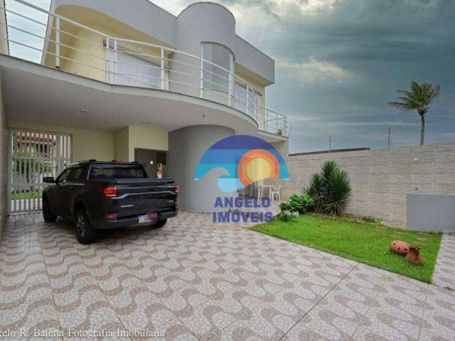 Sobrado, frente mar, com 3 dormitórios à venda, 148 m² por R$ 795.000 - Belmira Novais - Peruíbe/SP