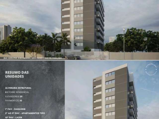 Kitnet / Stúdio à venda na Rua Adolpho Kirchmaier, São Pedro, Juiz de Fora, 31 m2 por R$ 212.000