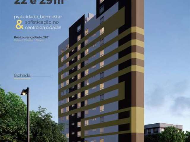 Apartamento com 1 quarto à venda no Centro, Curitiba , 25 m2 por R$ 349.497